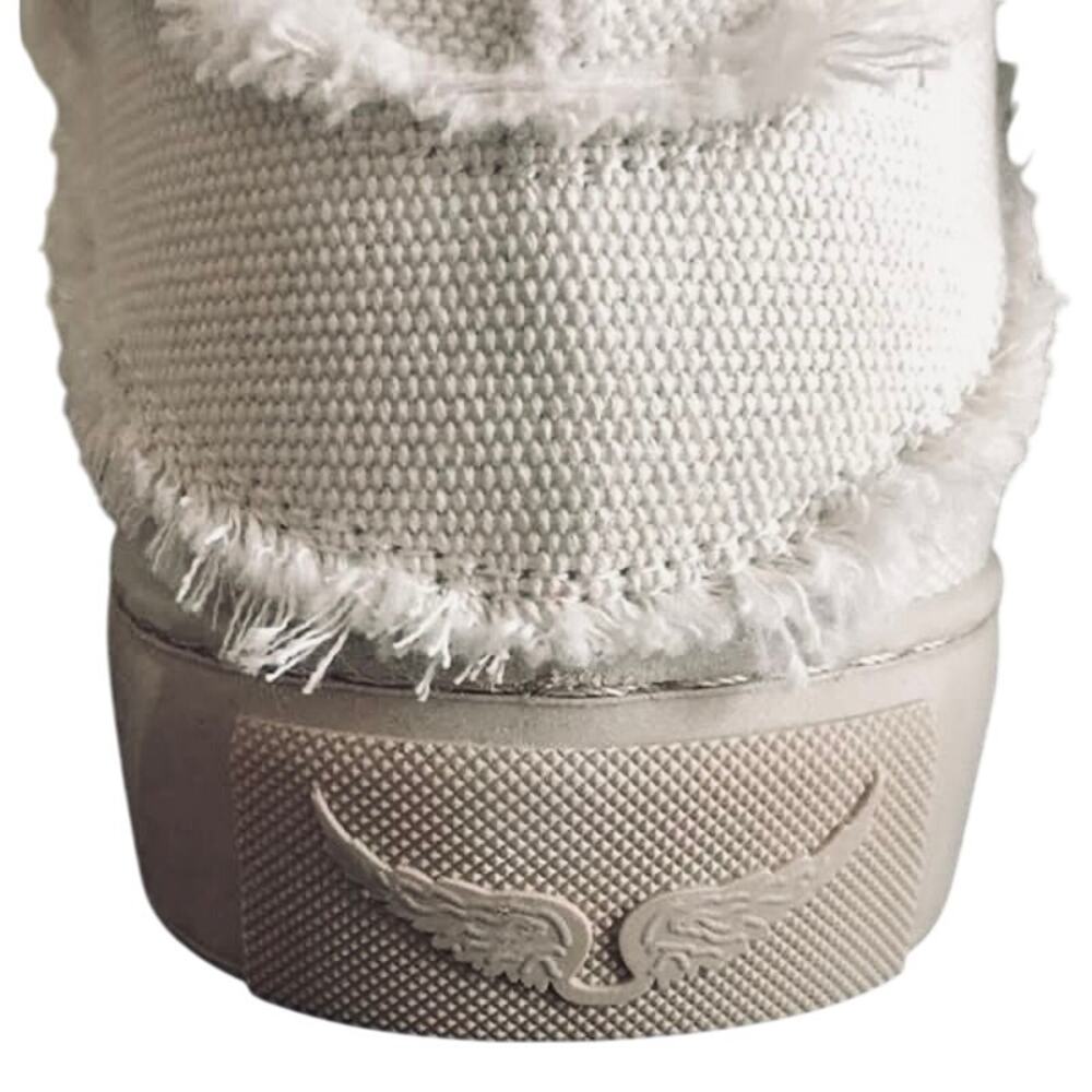 NIB- ZADIG & VOLTAIRE FLASH HIGH-TOP CANVAS SNEAKER EU41/US10 RET$398 - Picture 6 of 6